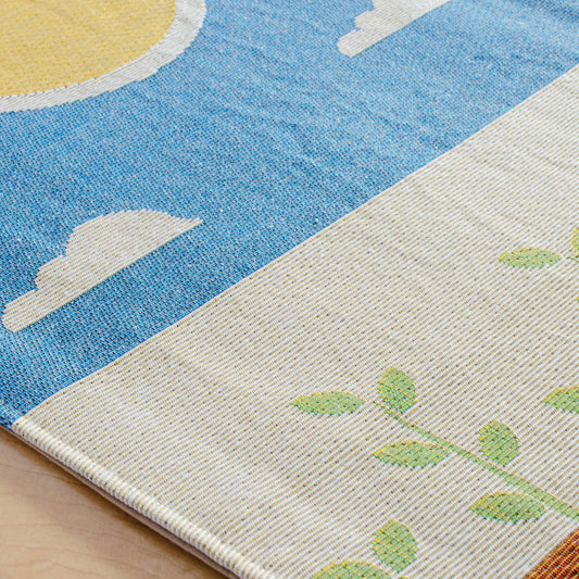U7237 Summer Decorative Runner Texture Detail