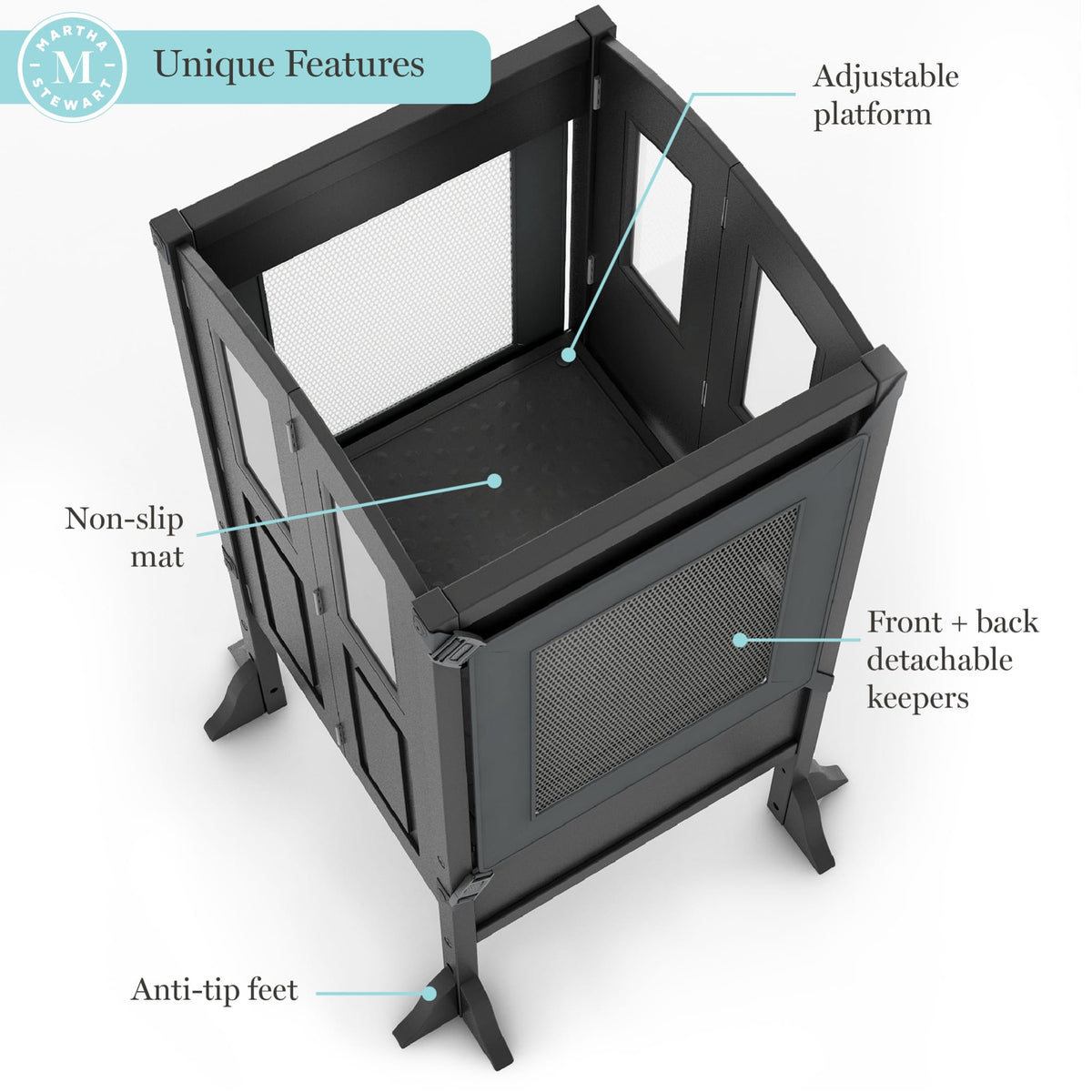 G97551-MS Kitchen Helper & Tray Bundle Charcoal4 | Charcoal