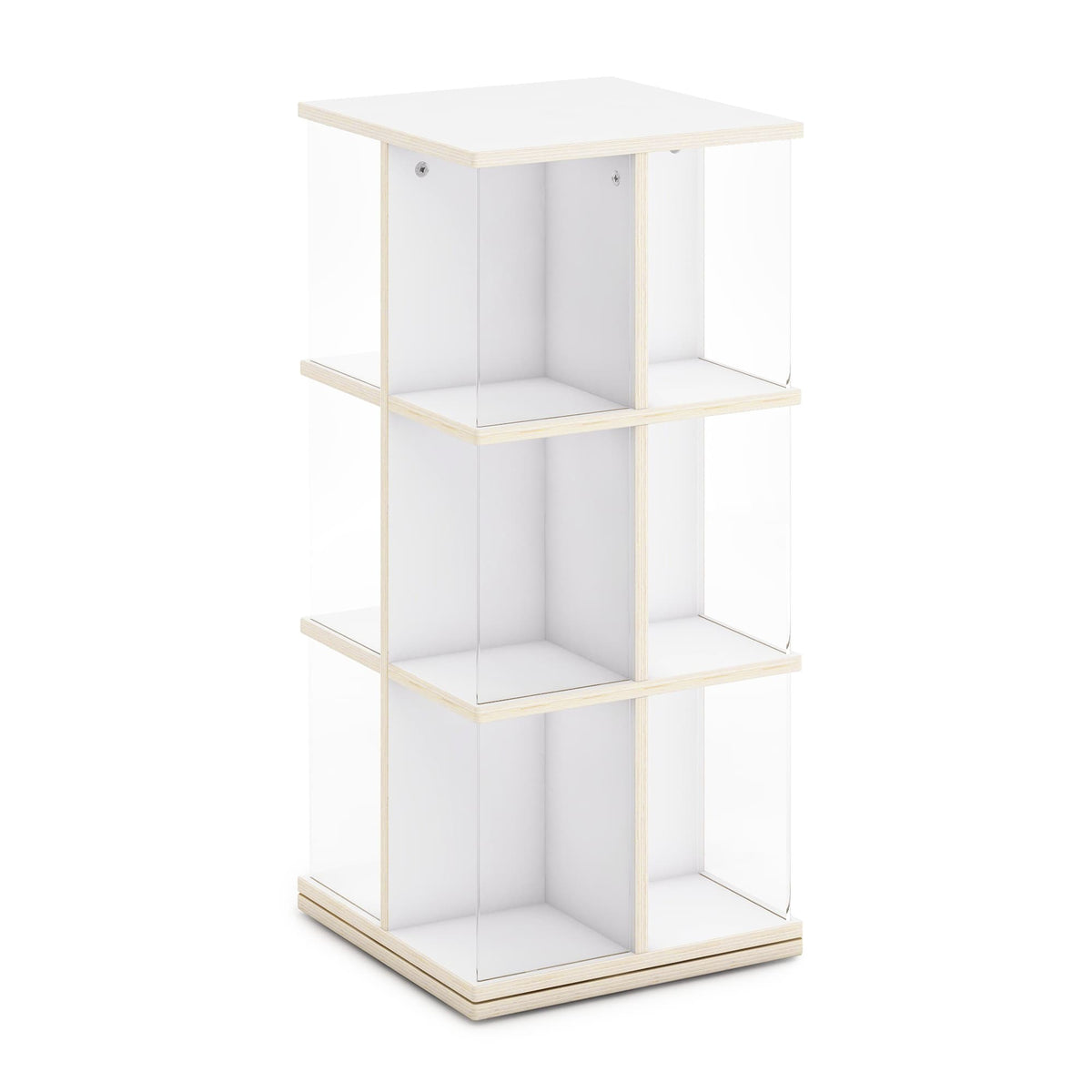 G80228 EdQ Rotating Bookshelf White Silo | White
