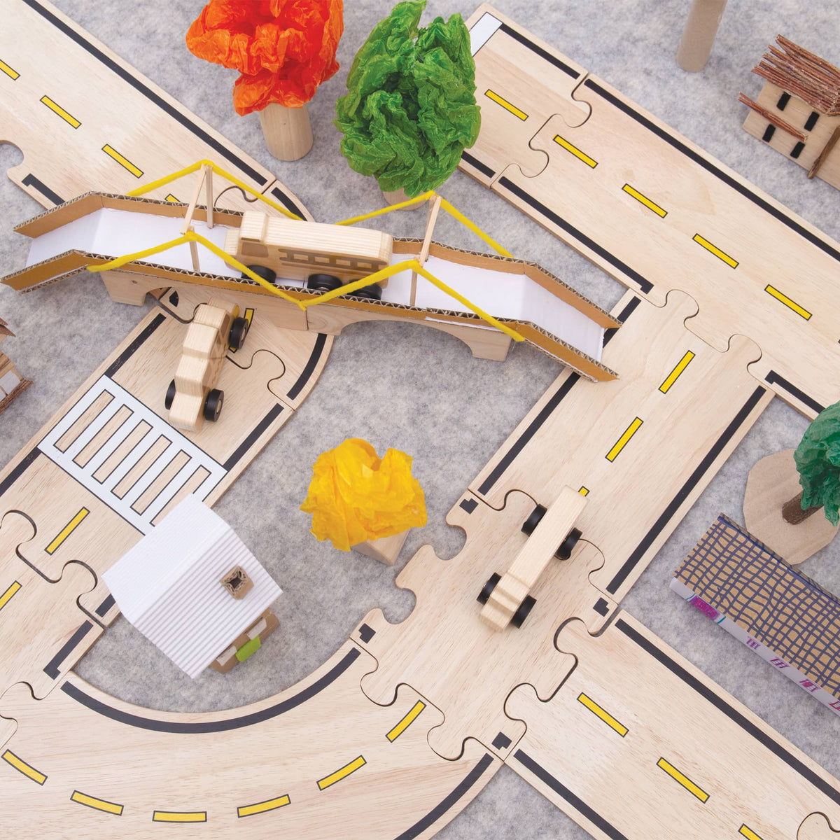 G6715 Double-sided Roadway System 42 Pcs. Set Environment 87