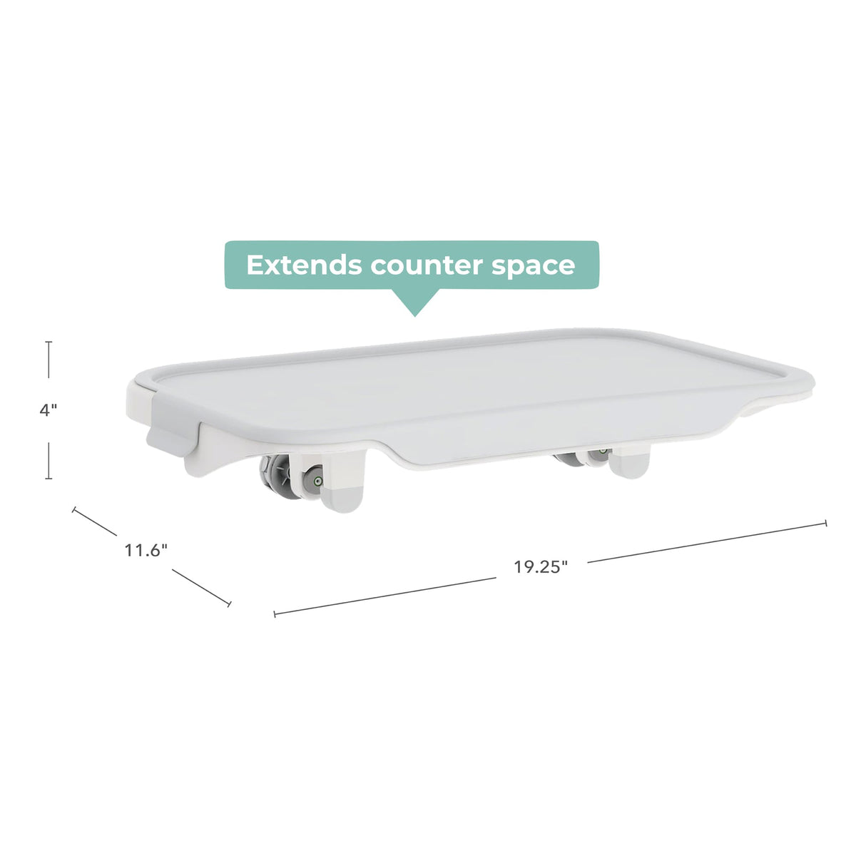G97350 Kitchen Helper Mealtime Tray dimension graphic