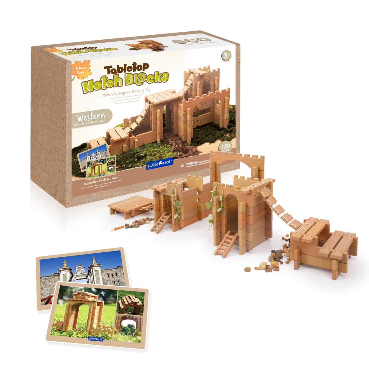 G6113 Tabletop Notch Blocks Western 129 pc. set Main Image | 129