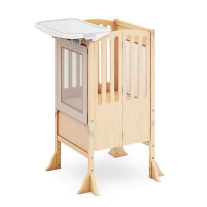 G97549 Contemporary Kitchen Helper and Tray Bundle Natural Main | Natural