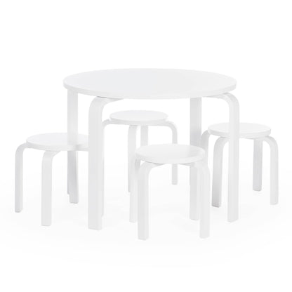 G81048 Nordic Table and Chair Set White Main | White