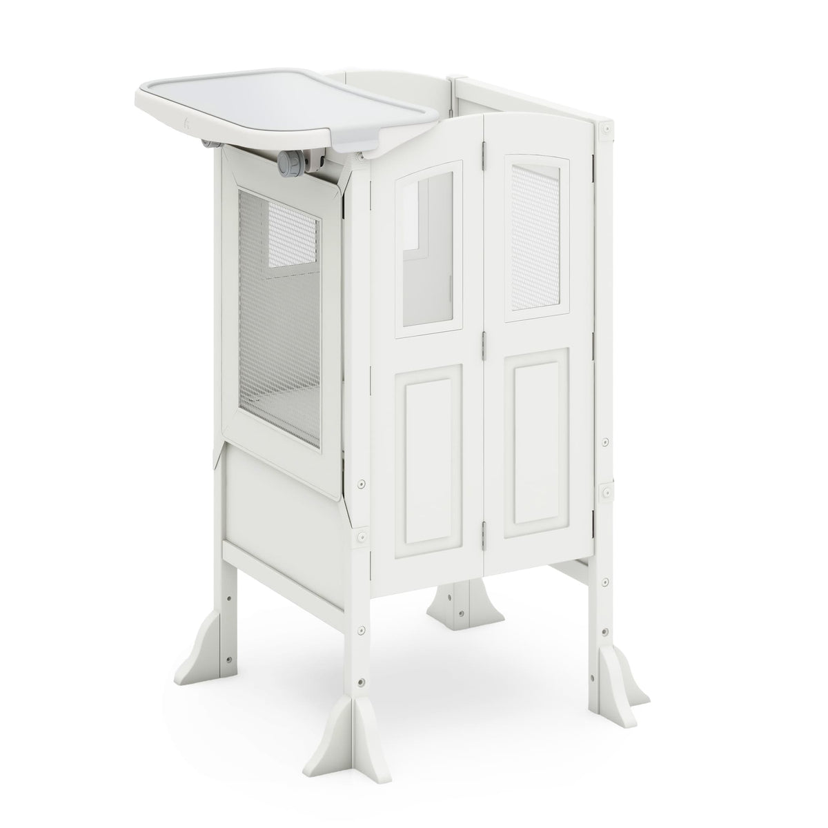 G97554 Martha Stewart Kitchen Helper and Tray Bundle White Main | Linen White