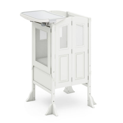 G97554 Martha Stewart Kitchen Helper and Tray Bundle White Main | Linen White