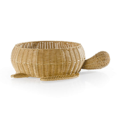 U6234 Sea Turtle Floor Wicker Basket Silo 2