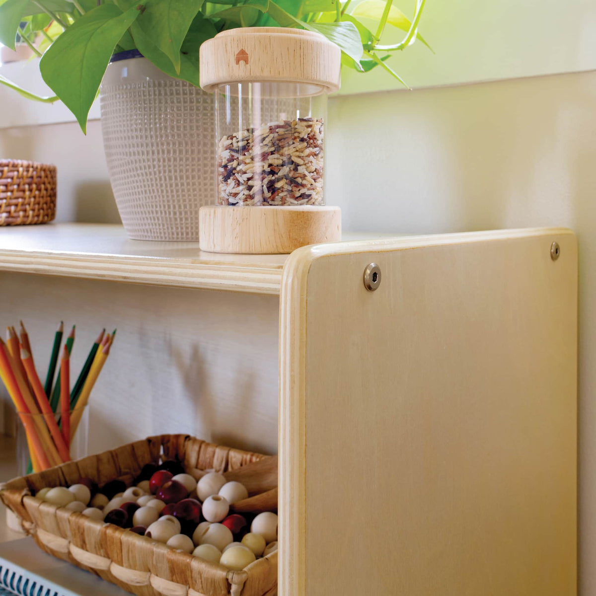 G80310 EdQ 24in 2 Shelf Open Storage Natural Env 2072 | Natural