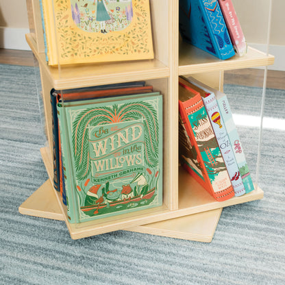 G80328 EdQ Rotating Book Display Natural Env 3001 | Natural