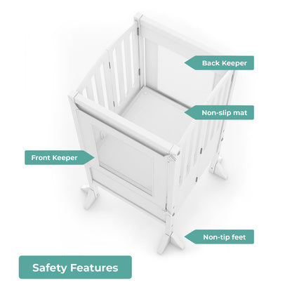 G97329 Contemporary Kitchen Helper White Saftey | White
