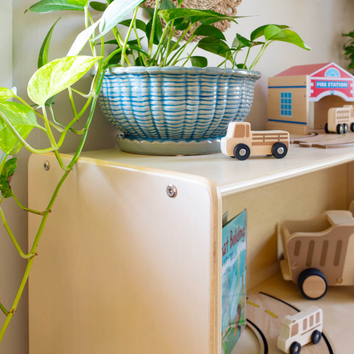 G80311 EdQ 30in 2 Shelf Open Storage Natural Env 3258 | Natural