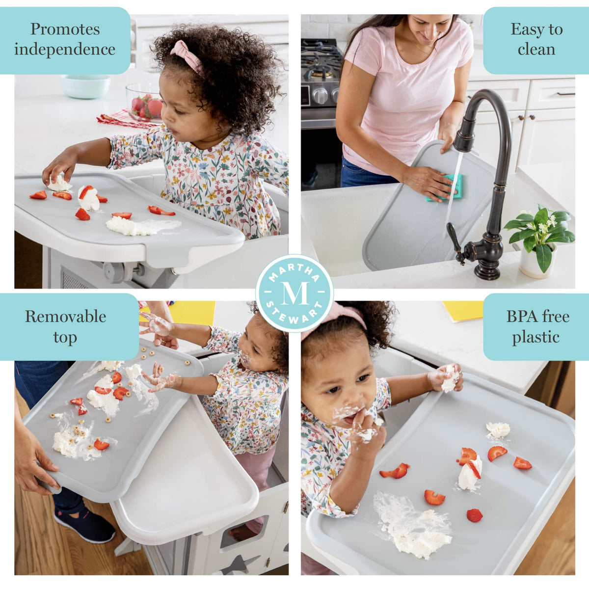 MS Kitchen Helper Tray Bundle Features | Linen White