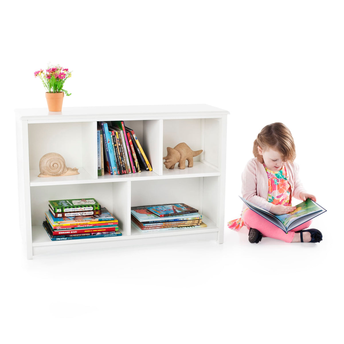 G85707 Classic White Bookshelf Lifestyle | White