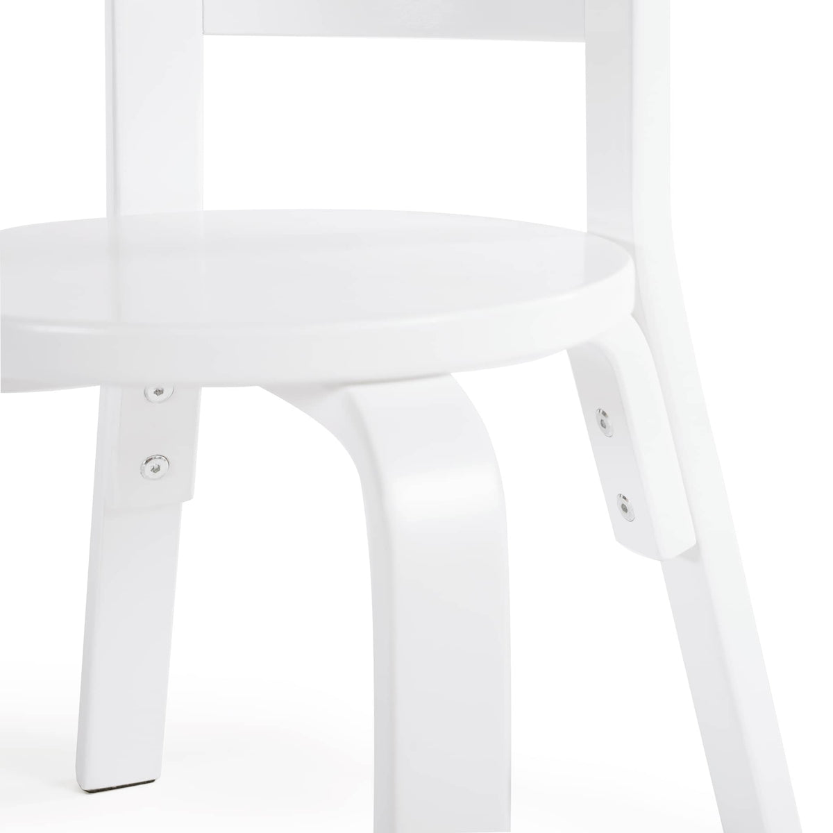 G81041 Nordic Table and 4 Chairs White Silo 3 Chair Detail A | White