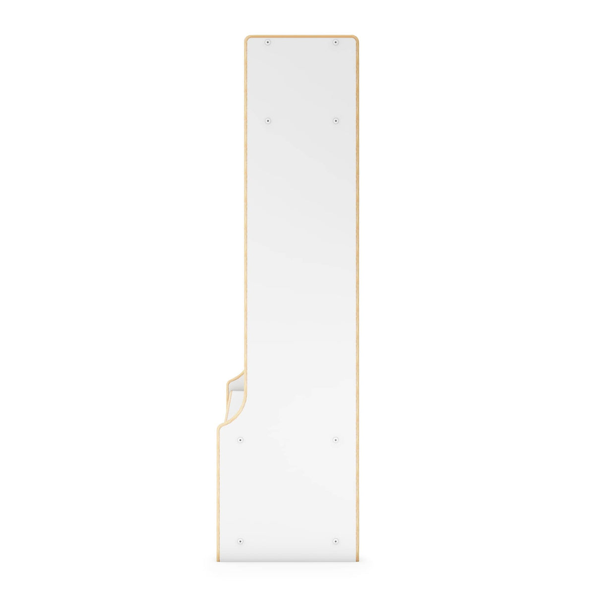 G80414 EdQ 2-Section Locker with Bench White Silo 2 Side | White