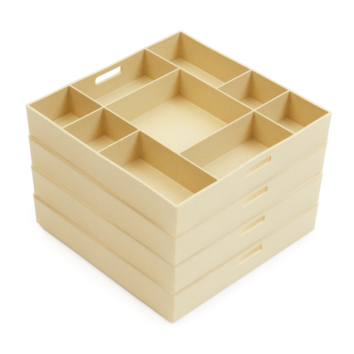 300578 Loose Parts Stackable Tray Poly Silo 2 Stacked | Natural