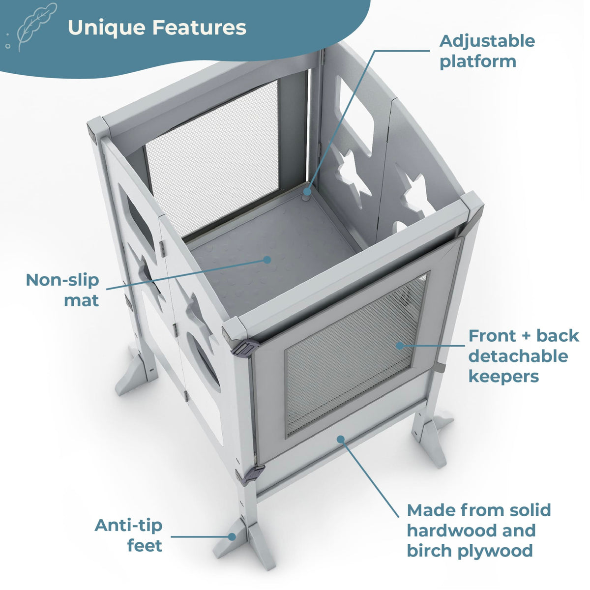 G97540 Kitchen Helper Features Classic Grey | Gray