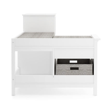 G76801 Corner Nook Martha Stewart Living and Learning Kids' Corner Nook White Side 1 | Linen White