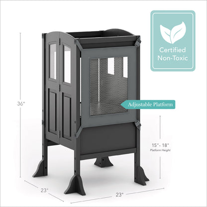 G97503 Martha Stewart Kitchen Helper Charcoal Dimensions | Charcoal