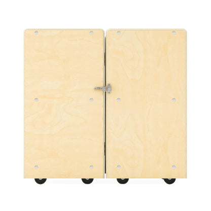 G80448 EdQ FoldLock Storage Natural Silo 2 Closed Side | Natural
